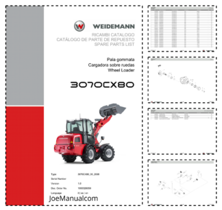 Weidemann 3070CX80 Wheel Loader Parts Catalog v1.0 IT ES EN