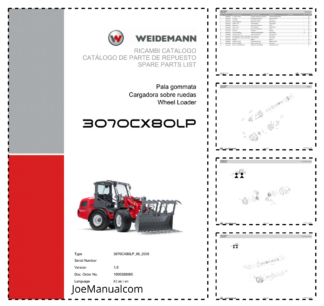 Weidemann 3070CX80LP Wheel Loader Parts Catalog v1.0 IT ES EN 06.2008