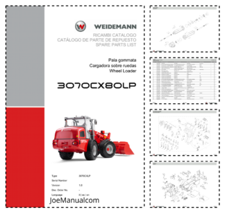 Weidemann 3070CX80LP Wheel Loader Parts Catalog v1.0 IT ES EN