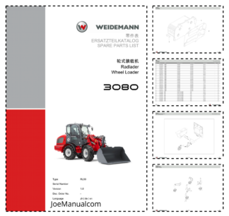 Weidemann 3080 Wheel Loader Parts Catalog v1.0 ZH DE EN
