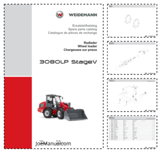 Weidemann 3080LP Stage V Wheel Loader Parts Catalog DE EN FR