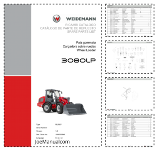 Weidemann 3080LP Wheel Loader Parts Catalog IT ES EN
