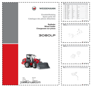 Weidemann 3080LP Wheel Loader Parts Catalog v1.0 DE EN FR 1000333643