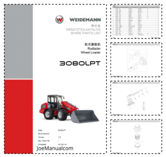 Weidemann 3080LPT Telescopic Loader Parts Catalog v1.0 ZH DE EN