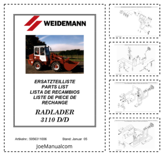 Weidemann 3110 D D Wheel Loader Parts Catalog