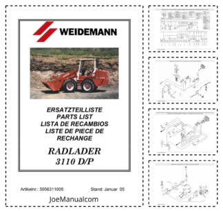 Weidemann 3110 D P Wheel Loader Parts Catalog
