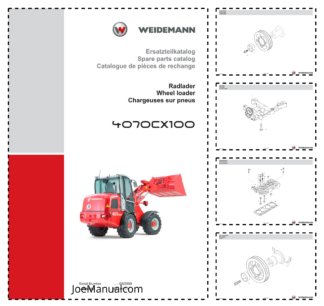 Weidemann 4070CX100 Wheel Loader Parts Catalog SN -03.2009 DE EN FR