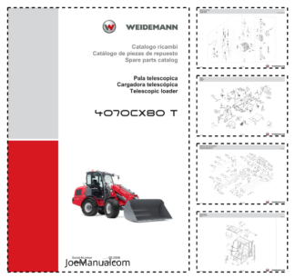 Weidemann  4070CX80 T Telescopic Loader Parts Catalog SN -05.2008 IT ES EN