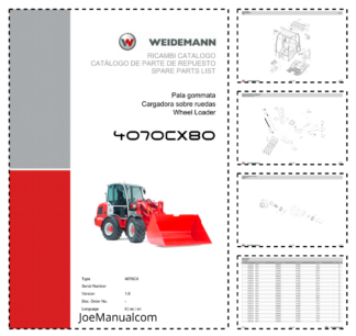 Weidemann 4070CX80 Wheel Loader Parts Catalog IT ES EN