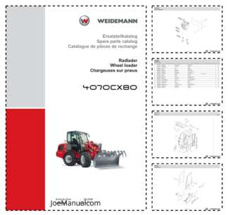 Weidemann 4070CX80 Wheel Loader Parts Catalog SN -06.2008 DE EN FR