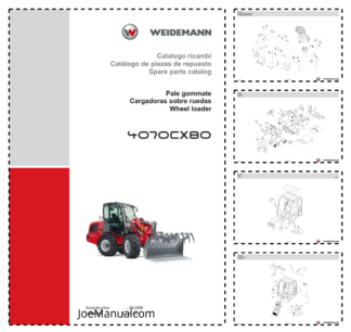 Weidemann 4070CX80 Wheel Loader Parts Catalog SN -06.2008 IT ES EN