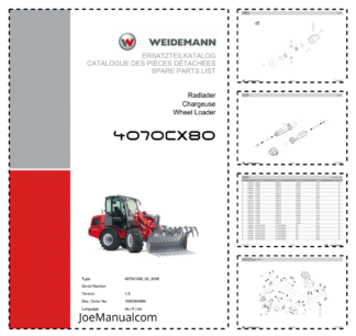 Weidemann 4070CX80 Wheel Loader Parts Catalog v1.0 DE FR EN