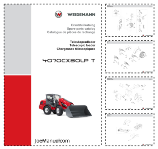 Weidemann 4070CX80LP T Telescopic Loader Parts Catalog DE EN FR
