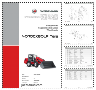 Weidemann 4070CX80LP Tele Telescopic Loader Parts Catalog v1.0 IT ES EN