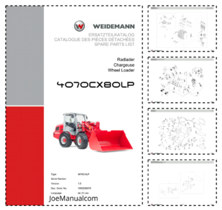 Weidemann 4070CX80LP Wheel Loader Parts Catalog DE FR EN