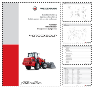 Weidemann 4070CX80LP Wheel Loader Parts Catalog SN -05.2008 DE EN FR