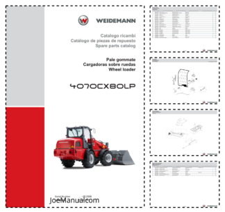 Weidemann 4070CX80LP Wheel Loader Parts Catalog SN -05.2008 IT ES EN