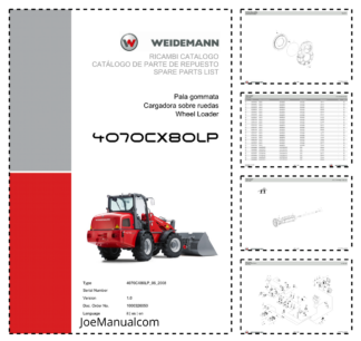 Weidemann 4070CX80LP Wheel Loader Parts Catalog v1.0 IT ES EN