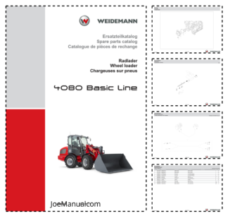 Weidemann 4080 Basic Line Wheel Loader Parts Catalog DE EN FR