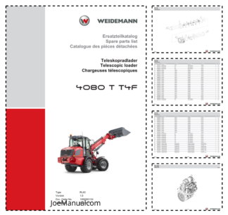 Weidemann 4080 T T4F Telescopic Loader Parts Catalog v1.0 DE EN FR