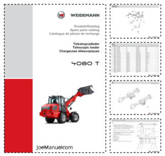 Weidemann 4080 T Telescopic Loader Parts Catalog DE EN FR