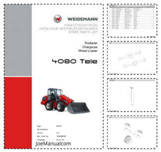 Weidemann 4080 Tele Telescopic Loader Parts Catalog v1.0 DE FR EN