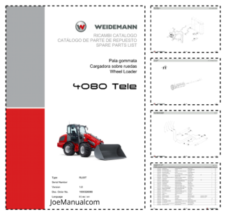 Weidemann 4080 Tele Telescopic Loader Parts Catalog v1.0 IT ES EN