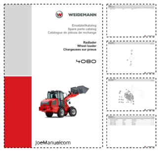 Weidemann 4080 Wheel Loader Parts Catalog DE EN FR
