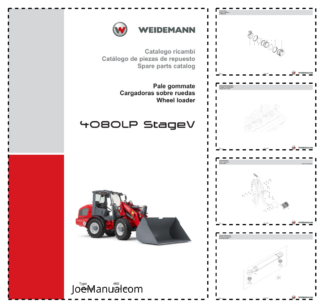 Weidemann 4080LP Stage V Wheel Loader Parts Catalog IT ES EN