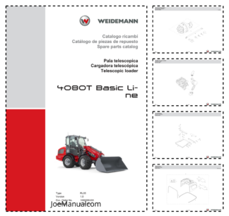 Weidemann 4080T Basic Line Telescopic Loader Parts Catalog v1.0 IT ES EN 1000396469