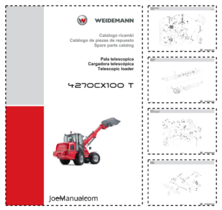 Weidemann 4270CX100 T Telescopic Loader Parts Catalog IT ES EN