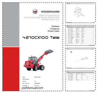 Weidemann 4270CX100 Tele Telescopic Loader Parts Catalog v1.0 DE FR EN