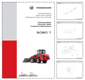 Weidemann 5080 T Telescopic Loader Parts Catalog DE EN FR