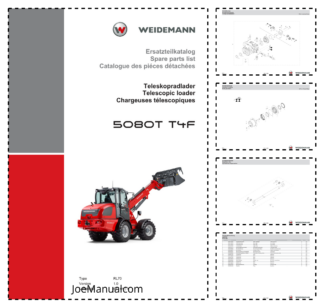 Weidemann 5080T T4F RL70 Telescopic Loader Parts Catalog v1.0 DE EN FR