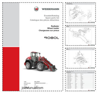 Weidemann 9080L Wheel Loader Parts Catalog SN WNKR9004XXXX0001- v1.3 DE EN FR