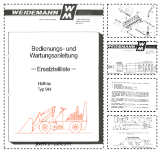 Weidemann 914 DP Wheel Loader Parts Catalog