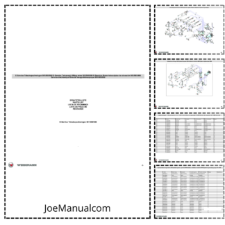 Weidemann 981 985 986 Telescopic Loader Parts Catalog