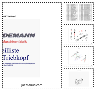 Weidemann Hoftrac 1055 D P Triebkopf Wheel Loader Parts Catalog