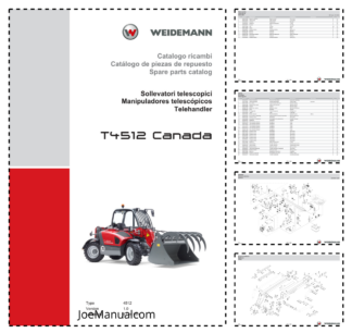 Weidemann T4512 Canada Telescopic Loader Parts Catalog v1.0 IT ES EN