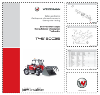 Weidemann T4512CC35 Telehandler Parts Catalog SN -04.2012 IT ES EN