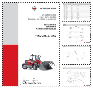 Weidemann T4512CC35 Telehandler Parts Catalog SN 04.2012 v1.0 DE EN FR