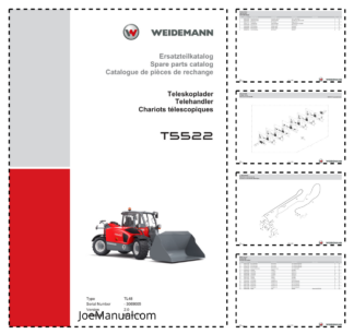 Weidemann T5522 Telehandler Parts Catalog SN -3069005 v2.0 DE EN FR