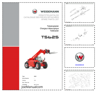 Weidemann T5625 Telehandler Parts Catalog v1.0 DE FR EN