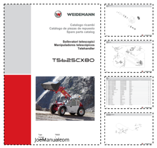 Weidemann T5625CX80 Telehandler Parts Catalog IT ES EN