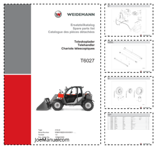 Weidemann T6027 Telehandler Parts Catalog SN WNK41822XXXX0001 v1.0 DE EN FR