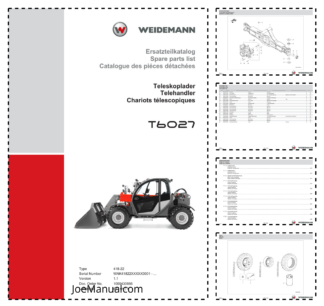 Weidemann T6027 Telehandler Parts Catalog SN WNK41822XXXX0001- v1.1 DE EN FR