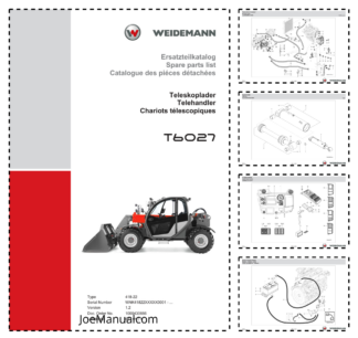 Weidemann T6027 Telehandler Parts Catalog SN WNK41822XXXX0001- v1.2 DE EN FR