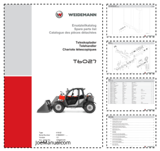 Weidemann T6027 Telescopic Loader Parts Catalog SN 418020001- v1.5 DE EN FR