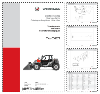 Weidemann T6027 Telescopic Loader Parts Catalog SN WNK41812xxxxx0001 v1.2 DE EN FR