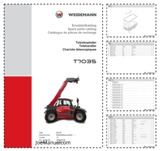 Weidemann T7035 Telehandler Parts Catalog SN WNK42000XXXX0001- v1.0 DE EN FR